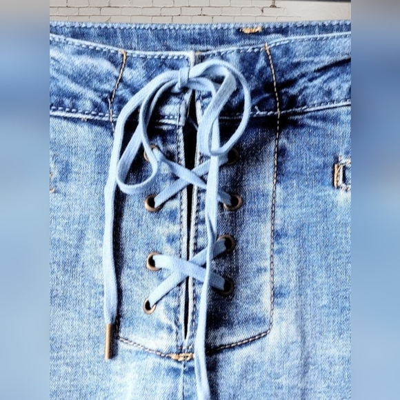 RUE 21 Tie Front High Rise Jeggings Size 10 - New With Tags - Picture 3 of 5